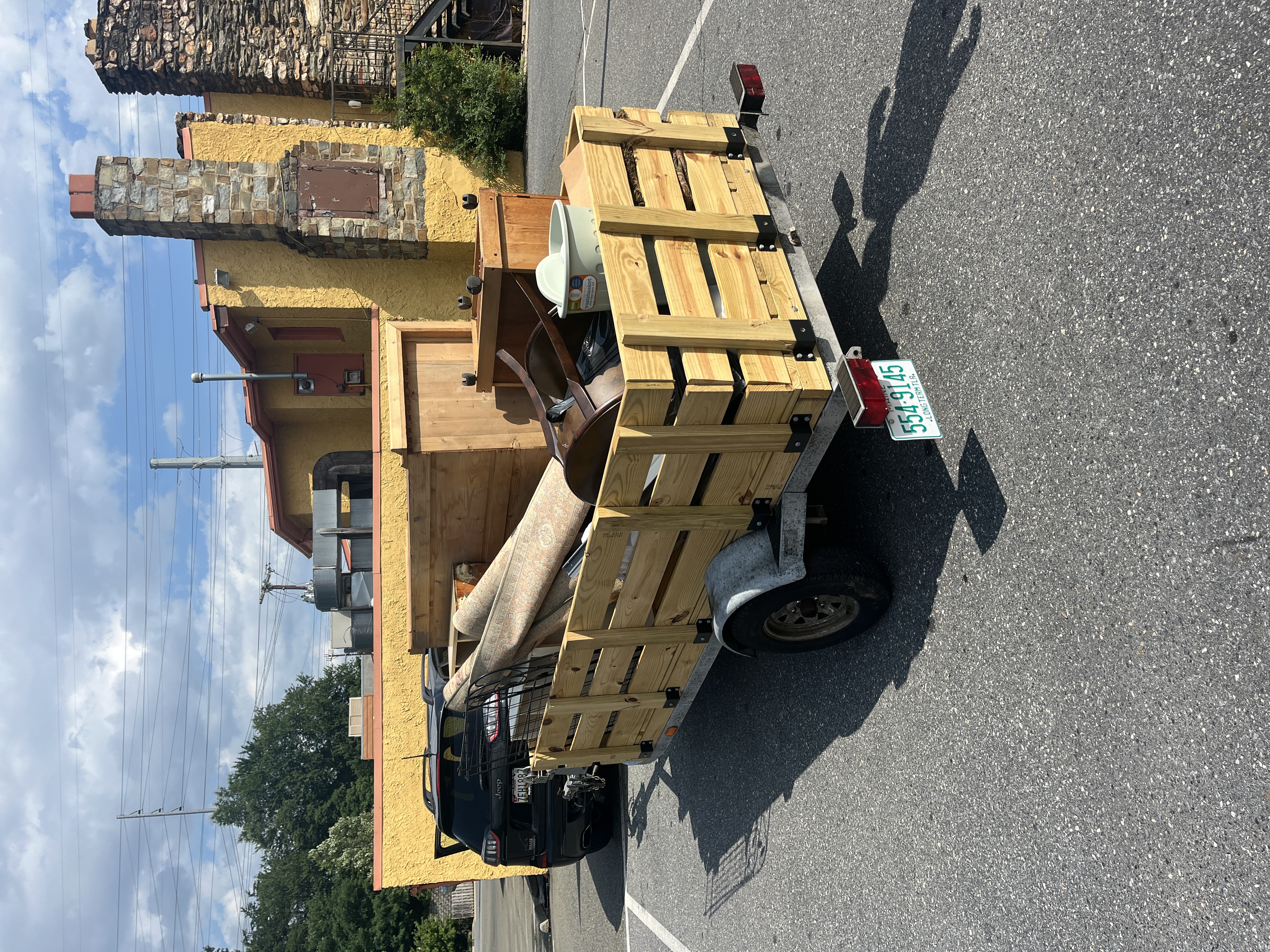 Trailer loaded with junk 1